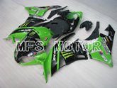 Kawasaki NINJA ZX6R 2009-2012 Injection ABS Fairing - Monster - Black Green - MFS5834